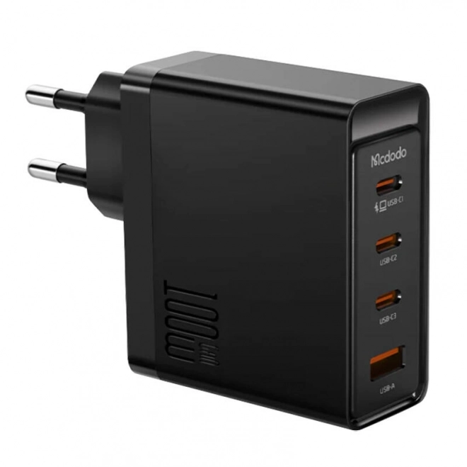 Mcdodo gán gyors töltő 3x usb-c usb 100w fekete