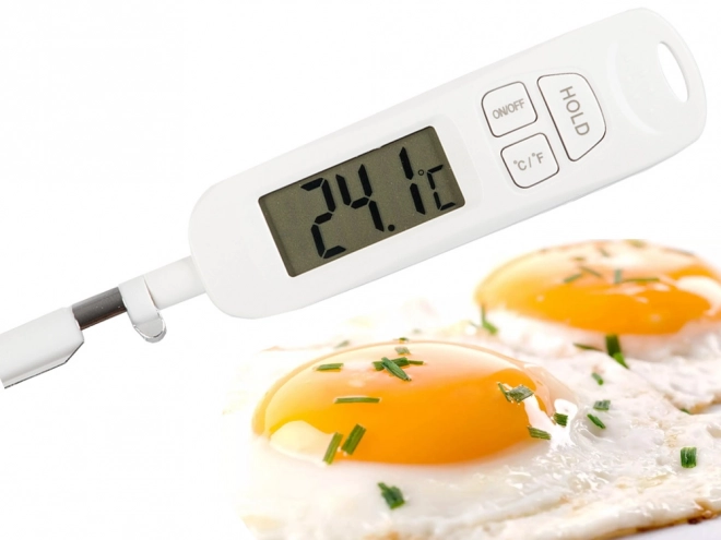 Konyhai LCD digitális hőmérő hús- és borteszthez