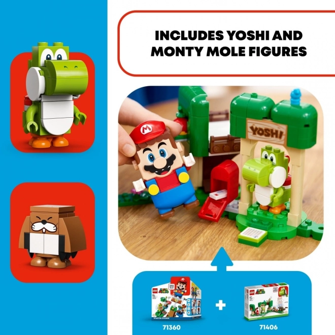 Lego Super Mario Yoshi ajándékháza készlet