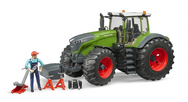 Bruder fendt traktor figurával és szerszámkészlettel 1:16 méretarányban