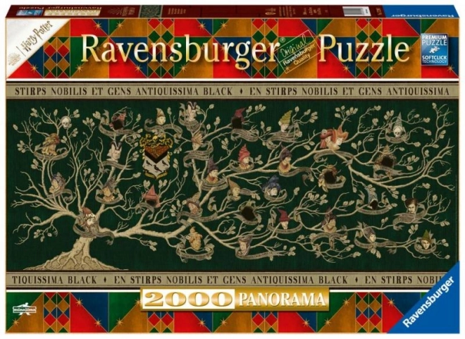 Harry Potter varázsló családfa puzzle - 2000 darabos panoráma