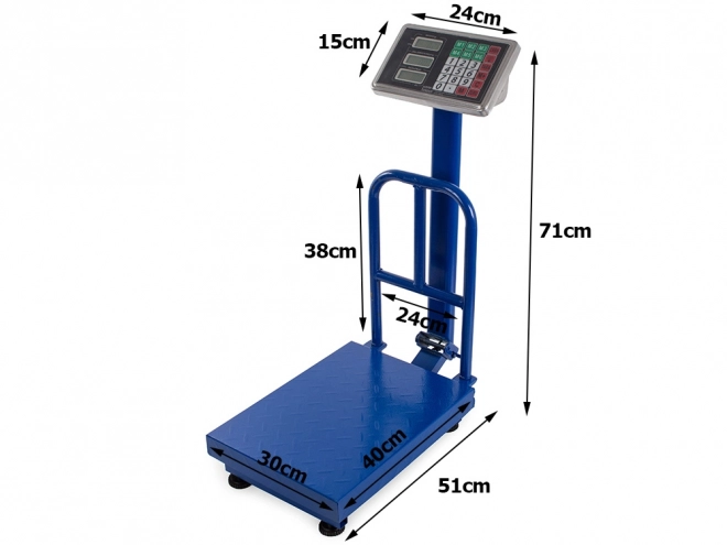 Elektronikus raktári mérleg LCD kijelzővel, 100 kg