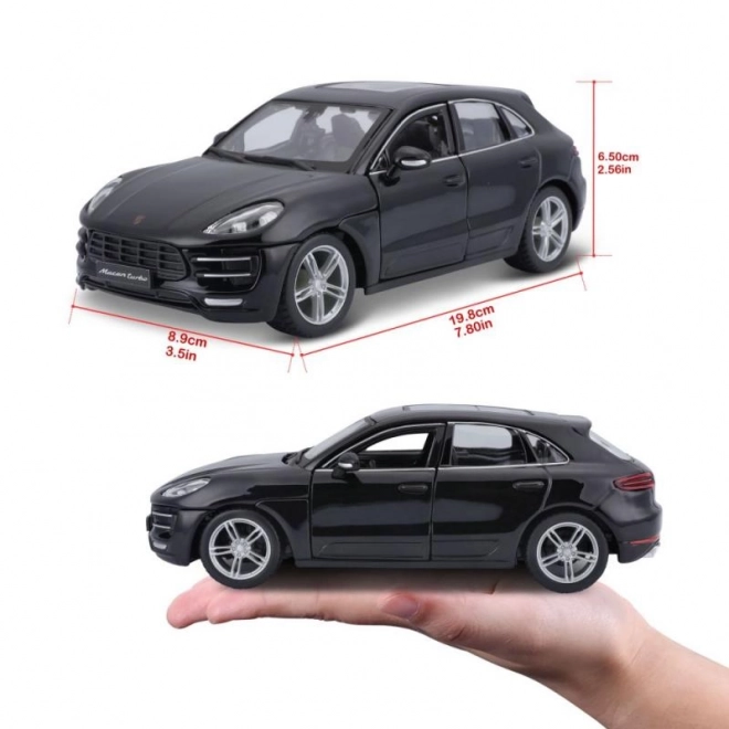 Porsche Macan fekete modell 1:24 Bburago