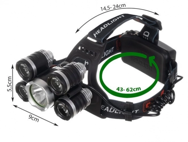 Cree T6 LED Frontalámpa