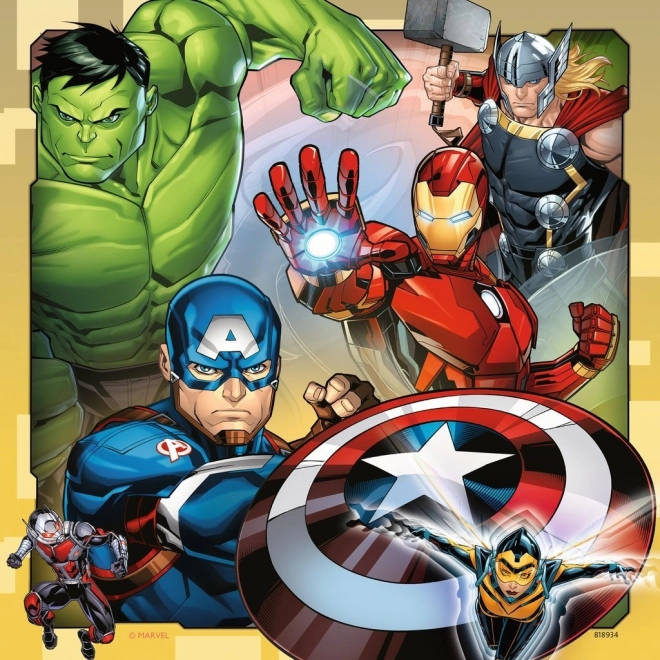 Ravensburger puzzle Marvel Avengers gyerekeknek, 3x49 darabos