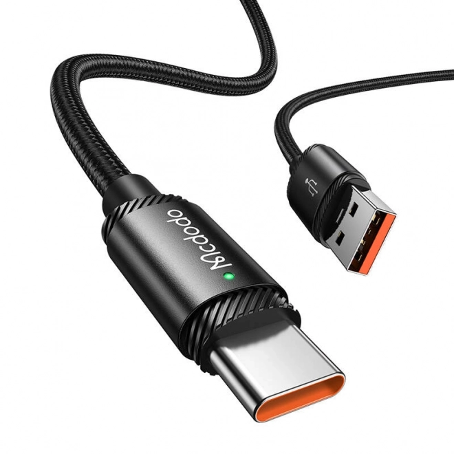 Fekete Mcdodo USB-A - USB-C gyors töltőkábel, 1,5 m, 120W