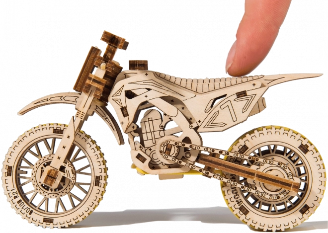 Wooden City 3D puzzle Motocross motor