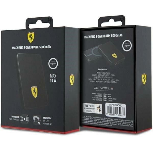Ferrari márkás metal logo magsafe powerbank