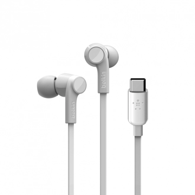 Belkin Rockstar fülhallgatók USB-C csatlakozóval, fehér