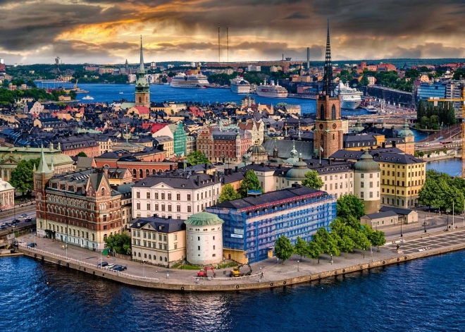 Ravensburger puzzle 1000 darab - skandináv város látképe