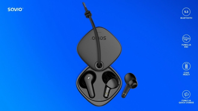 Bluetooth fejhallgató mikrofonos ENC funkcióval és TWS technológiával