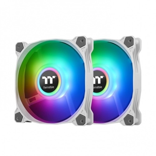 Thermaltake ventilátor ARGB világítással 12 cm, 2 db-os készlet, fehér