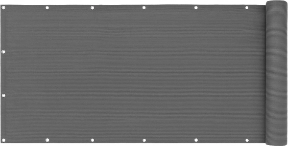 Erkély szélvédő rögzítéssel 100x700 cm Árnyékoló háló Szürke MultiGarden