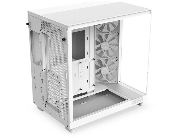 Fehér NZXT H6 Flow ablakos ház
