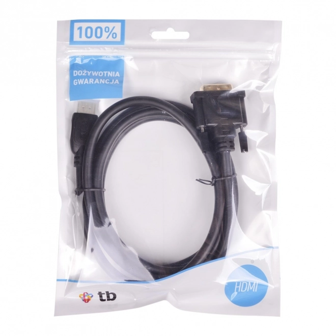 HDMI - DVI aranyozott kábel 1,8m