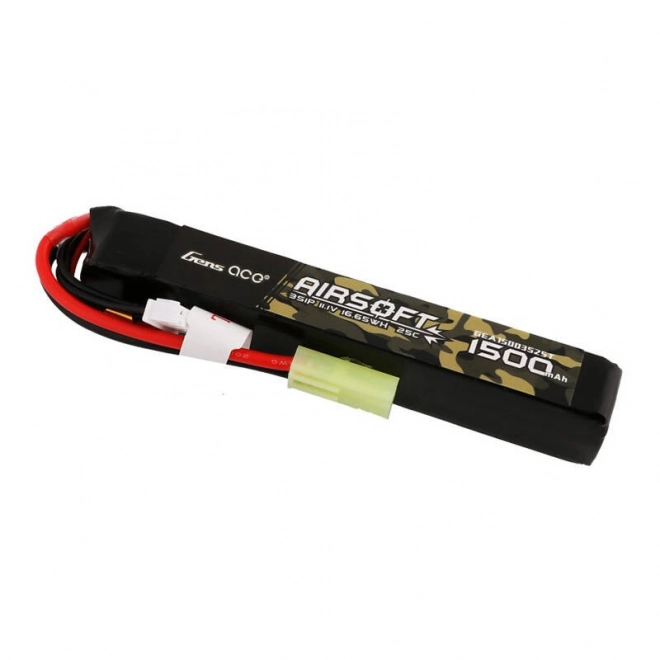 Gens Ace 25c 1500mah 3s1p 11,1v airsoft lipo akkumulátor mini Tamiya csatlakozóval