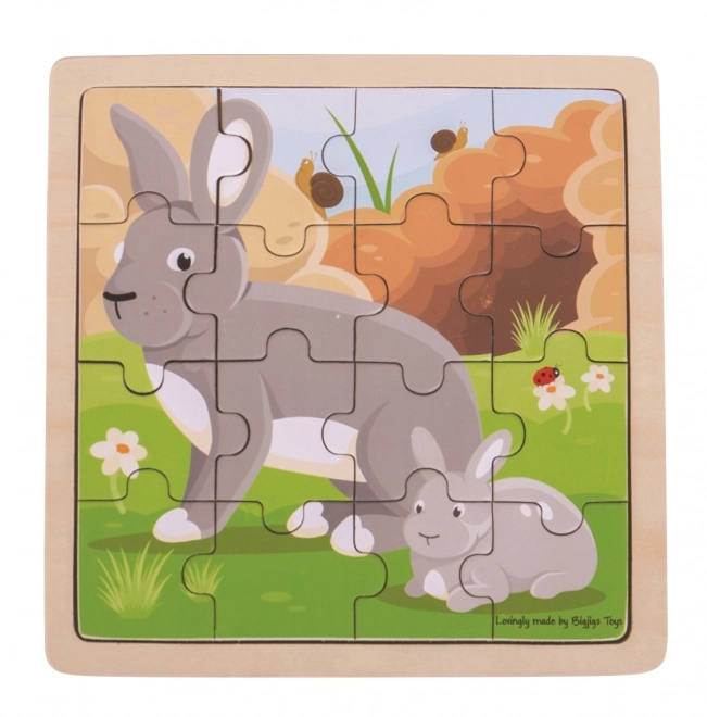 Puzzle nyuszi és anyuka