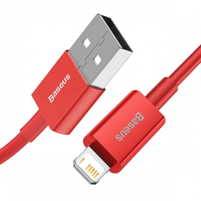 Piros Baseus USB kábel 1m iPhone töltéséhez