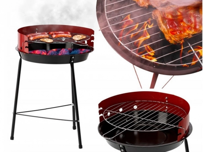 Kerti hordozható kemping faszenes grill