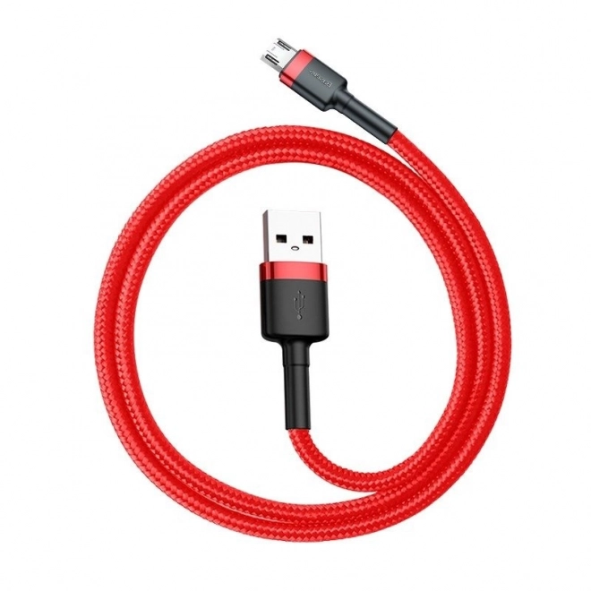 Baseus micro USB töltő- és adatkábel 2,4A 1m piros