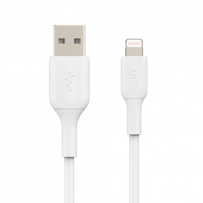 Pvc usb-a - lightning töltőkábel 1m fehér