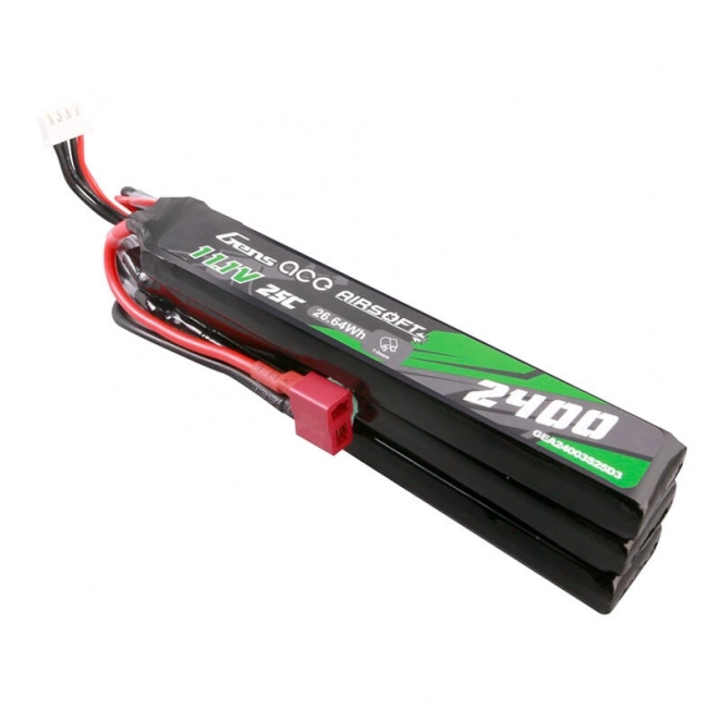 Gens Ace 25C 2400mAh 3S2P 11.1V airsoft lítium-polimer akkumulátor