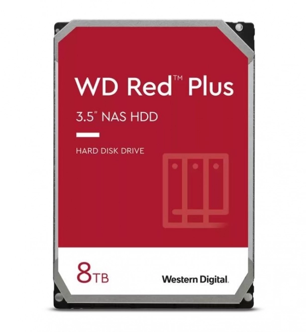 WD Red Plus 8TB hard disk nas rendszerekhez