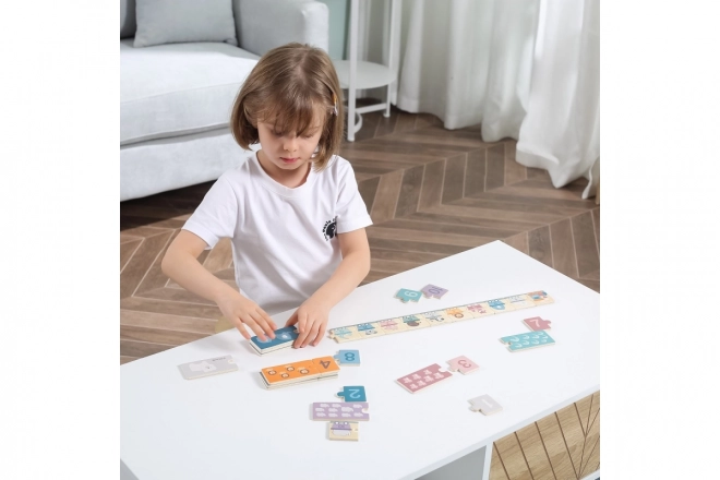 Drewniane numerikus puzzle - VIGA PolarB Montessori