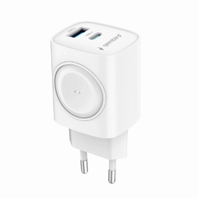 Usb-a usb-c 20w gyorstöltő powerdelivery quick charge 3.0, fehér
