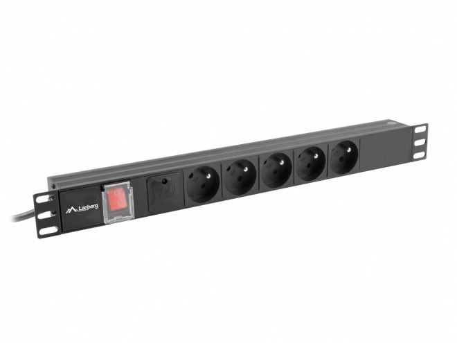 Lanberg 1U rack tápkacslak 19 hüvelykes 16A 5x230V 2m