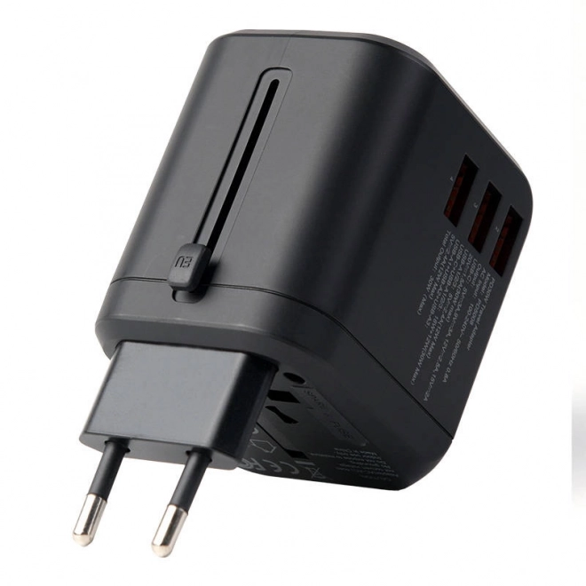 Choetech utazó töltő 3x USB-A 2x USB-C GaN 35W adapter