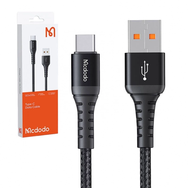 Usb-c töltőkábel Mcdodo, 0,2 m - fekete