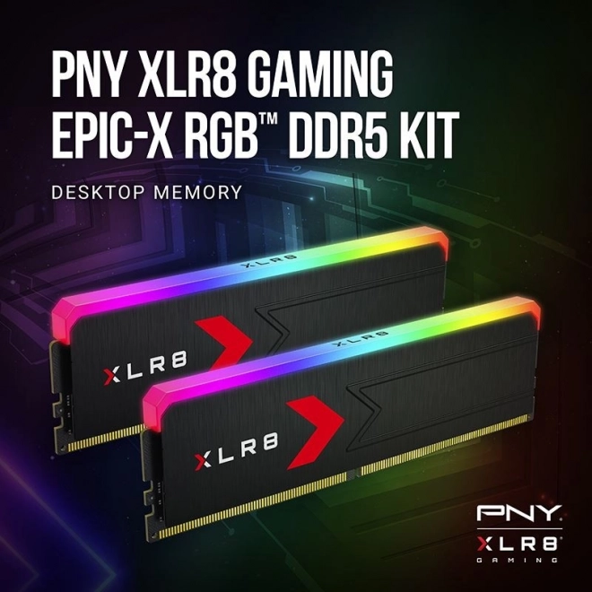 XLR8 Gaming EPIC-X RGB DDR5 32GB memória 6000MHz