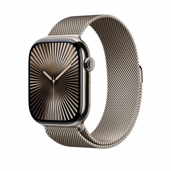 Milánói karkötő természetes színű Apple Watch 46 mm tokhoz