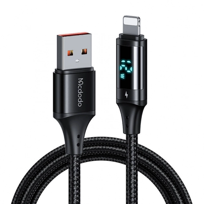 digitális kijelzős usb lightning kábel 1,2m