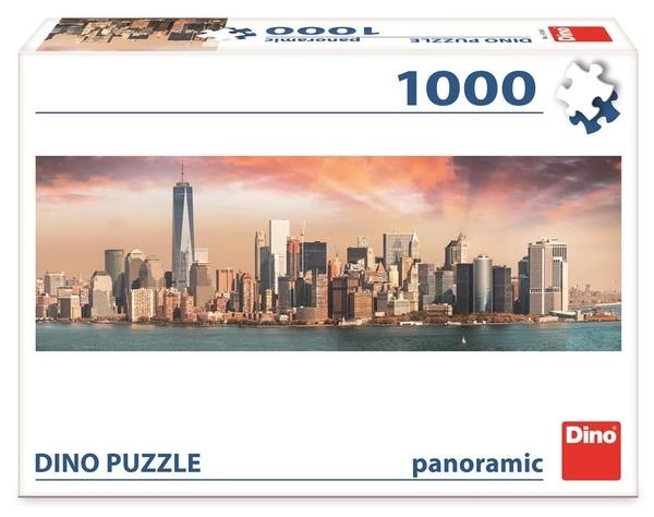 Dino panorámás kirakó Manhattan alkonyatkor, New York 1000 darabos