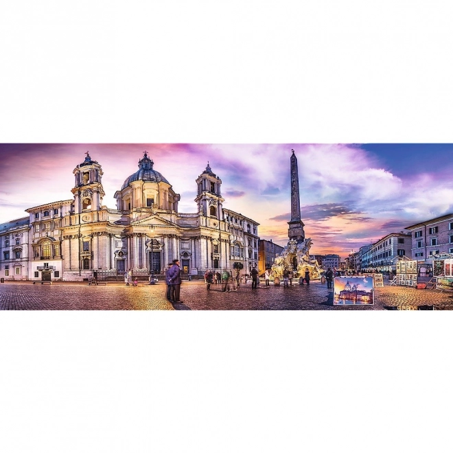 Panoráma puzzle 500 darabos - Piazza Navona Róma