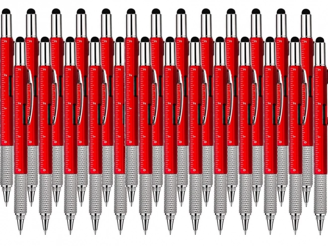 Multifunkcionális toll csavarhúzó multitool 6 az 1-ben vízmérték klipsz