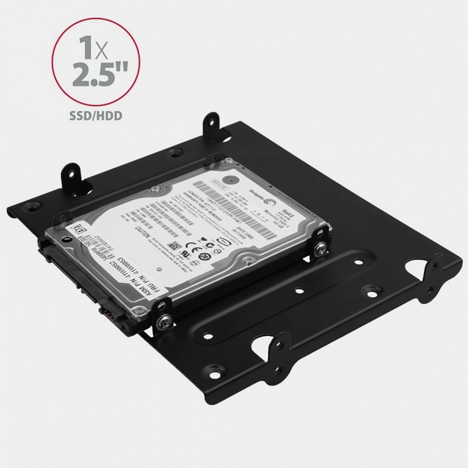 Fekete AXAGON 4x 2.5" merevlemez/SSD beépítő keret 5.25" helyre