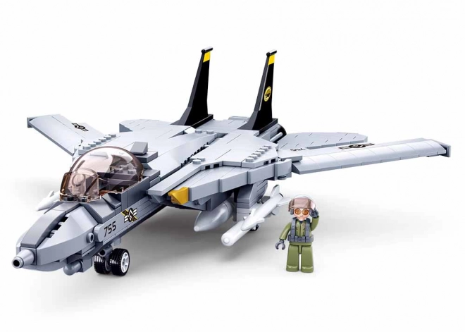 F-14 Tomcat vadászrepülő modell - Sluban építőkocka