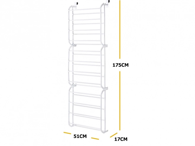 Praktikus ajtóra szerelhető cipőtároló 36 pár