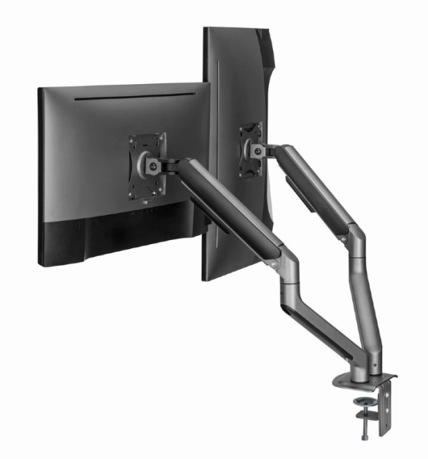 Dupla monitor tartó kar 17-32 colig 9 kg szürke