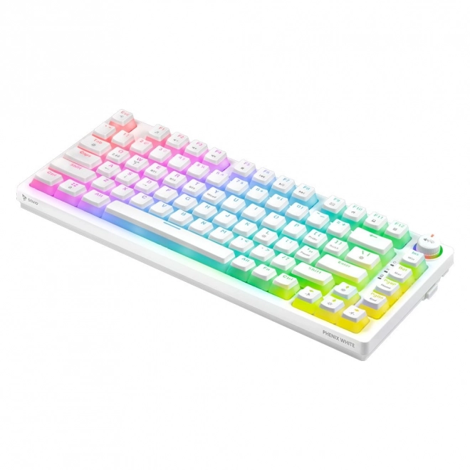 Mechanikus Vezeték Nélküli Billentyűzet SAVIO PHENIX WHITE Gateron Yellow Pudding