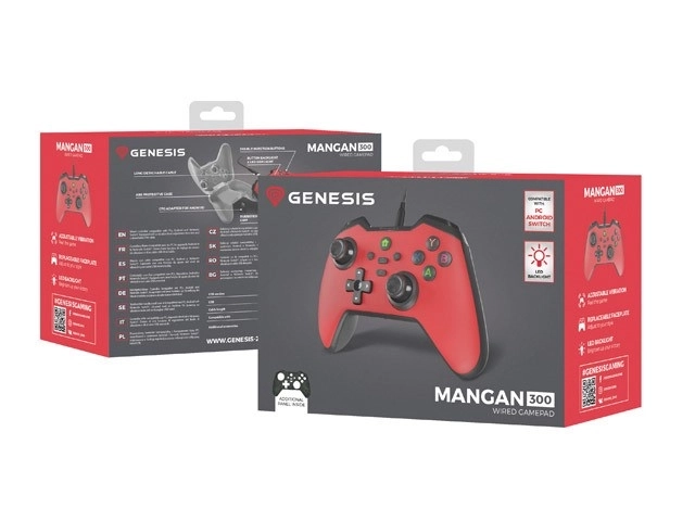 Genesis Mangan 300 vezetékes gamepad PC/Switch/Mobil Csaló