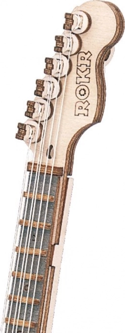 Fából készült 3D puzzle elektromos gitár Roboról