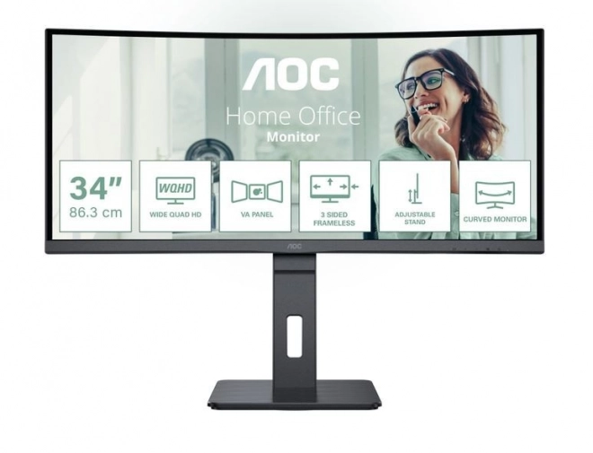 Ívelt monitor AOC CU34P3CV 34" 100Hz VA