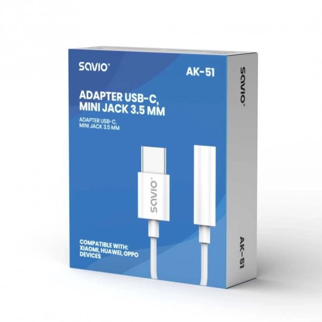 Usb-C átalakító Mini Jack 3,5 mm Xiaomi, Huawei, Oppo kompatibilis