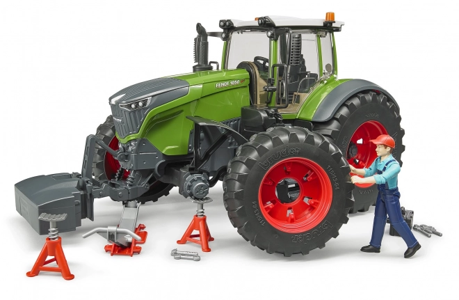 Bruder fendt traktor figurával és szerszámkészlettel 1:16 méretarányban