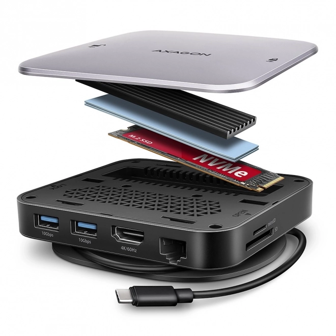 Wieloportos USB-C Hub 9 az 1-ben