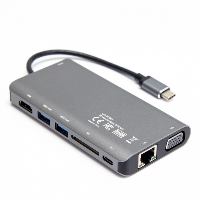 Többportos 8 az 1-ben USB-C HUB